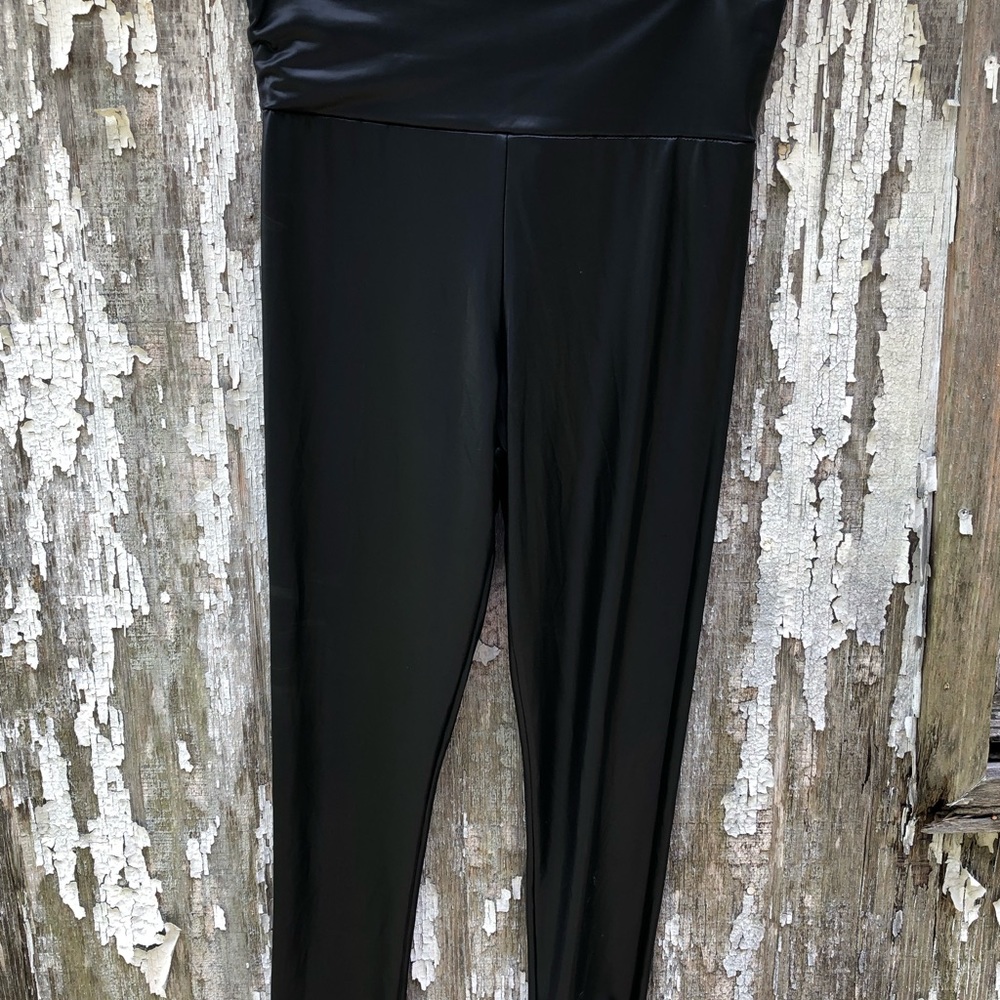 Faux leather leggings